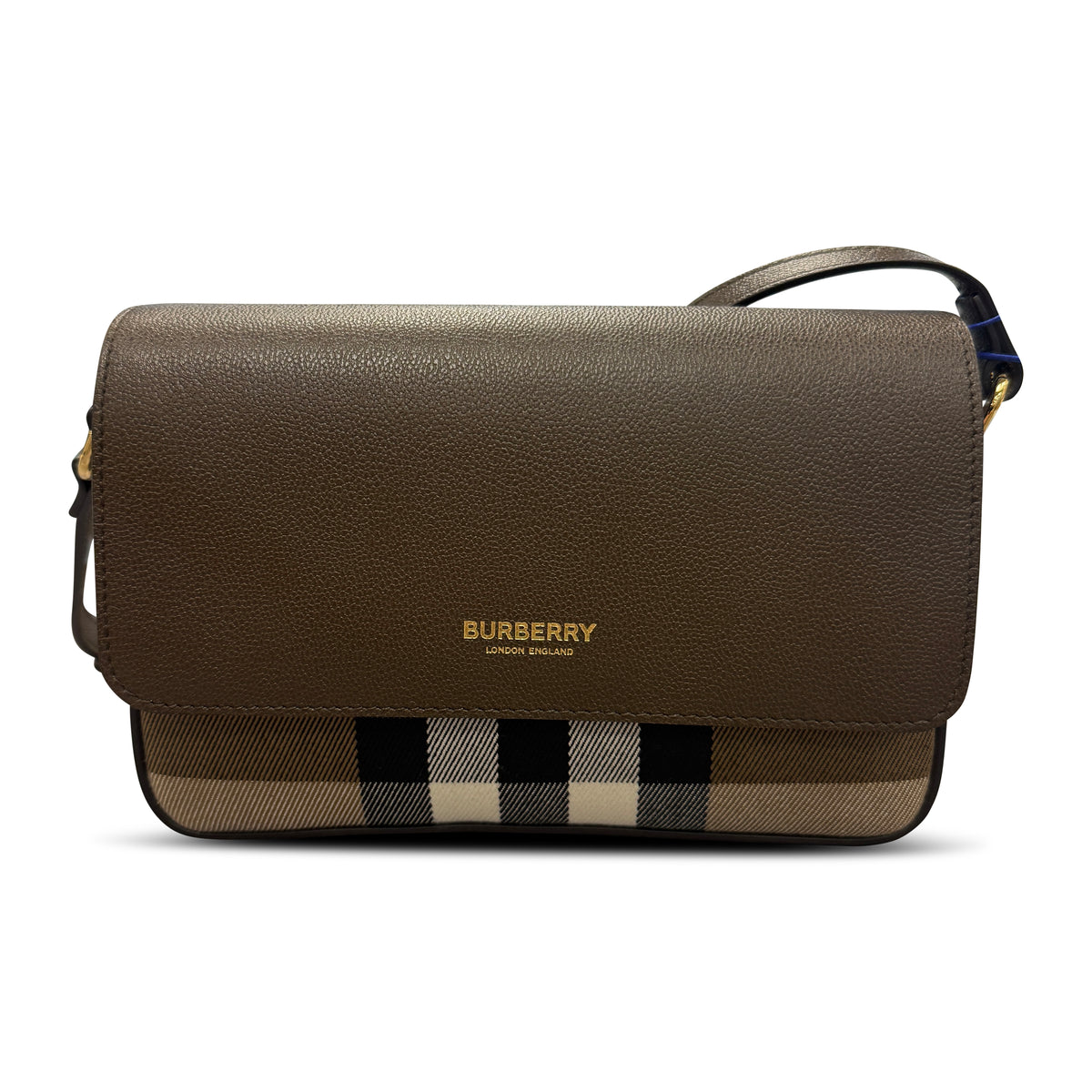 バッグ Burberry Burberry 'New Hampshire' Leather Shoulder Bag Ebony Brown