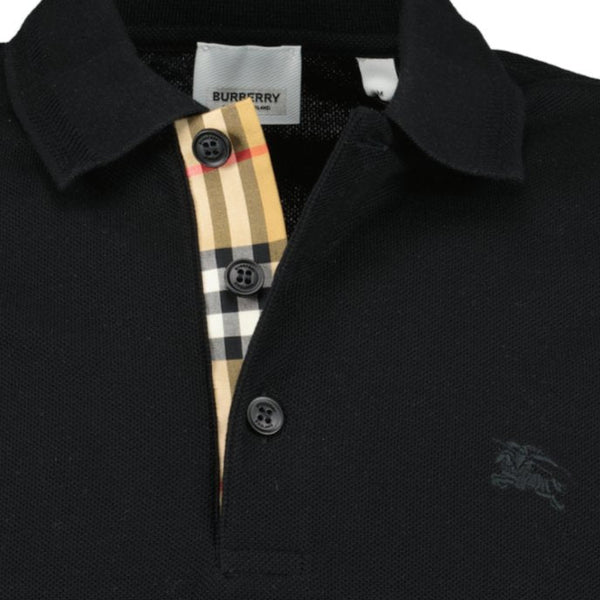 Burberry black outlet polo shirt