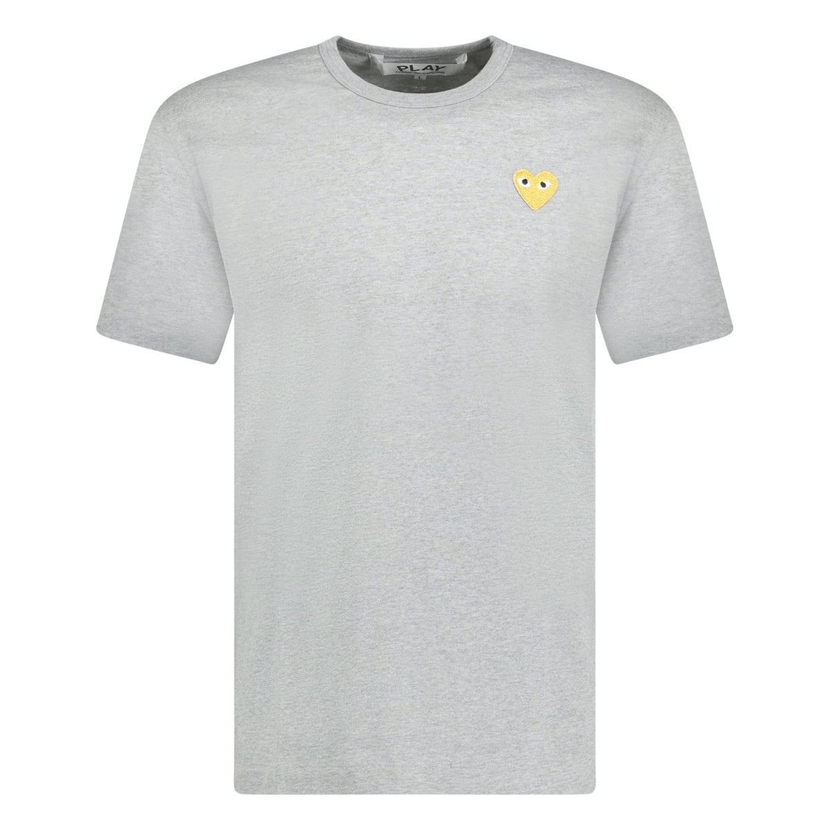 Comme Des Garcons Gold Heart Logo T Shirt Grey chancefashionco