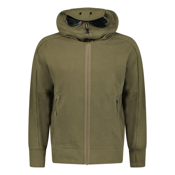 Cp company hotsell khaki hoodie