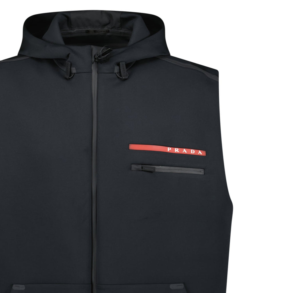 Prada Linea Rossa Technical Gilet Black - chancefashionco