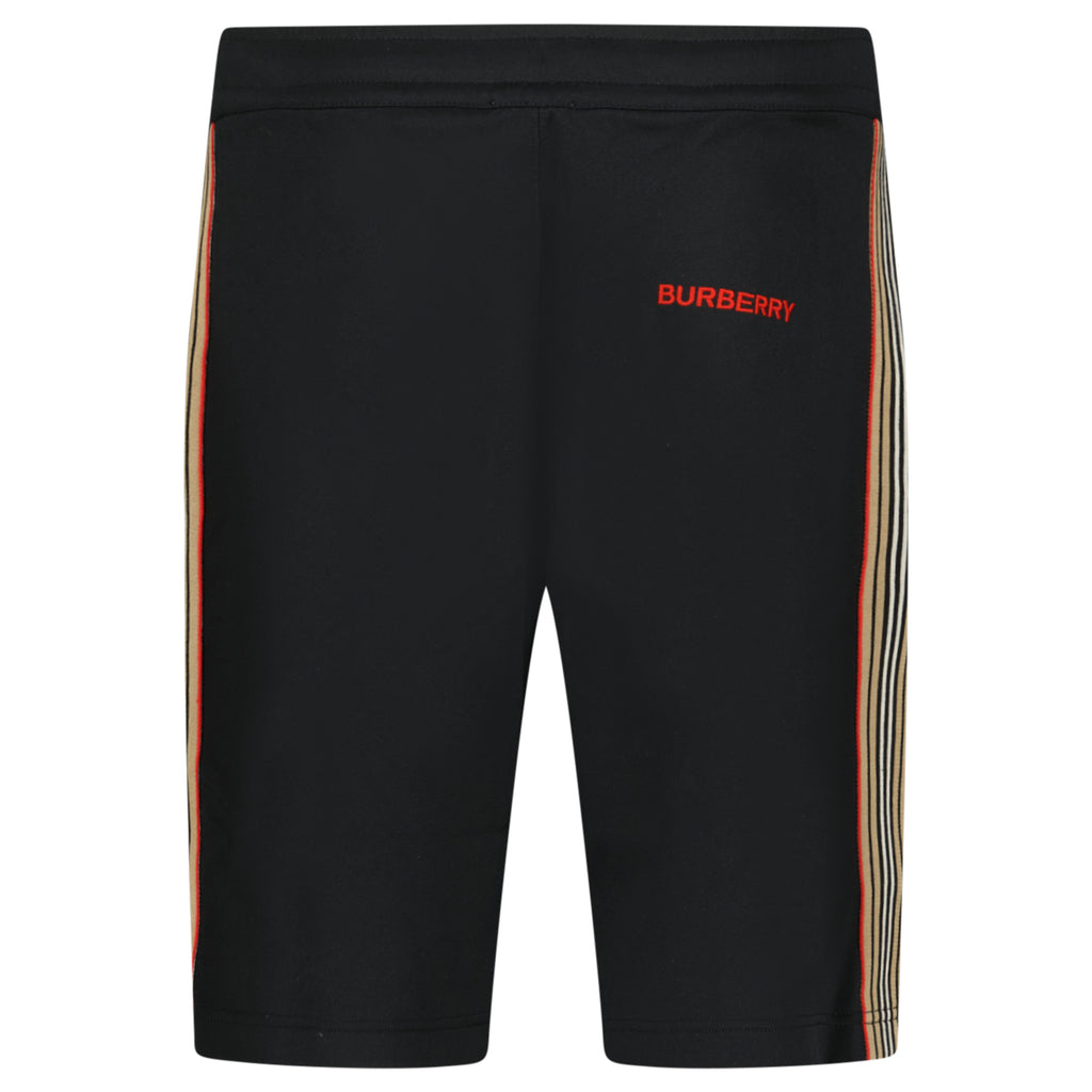 Burberry Striped Logo Shorts Black - chancefashionco