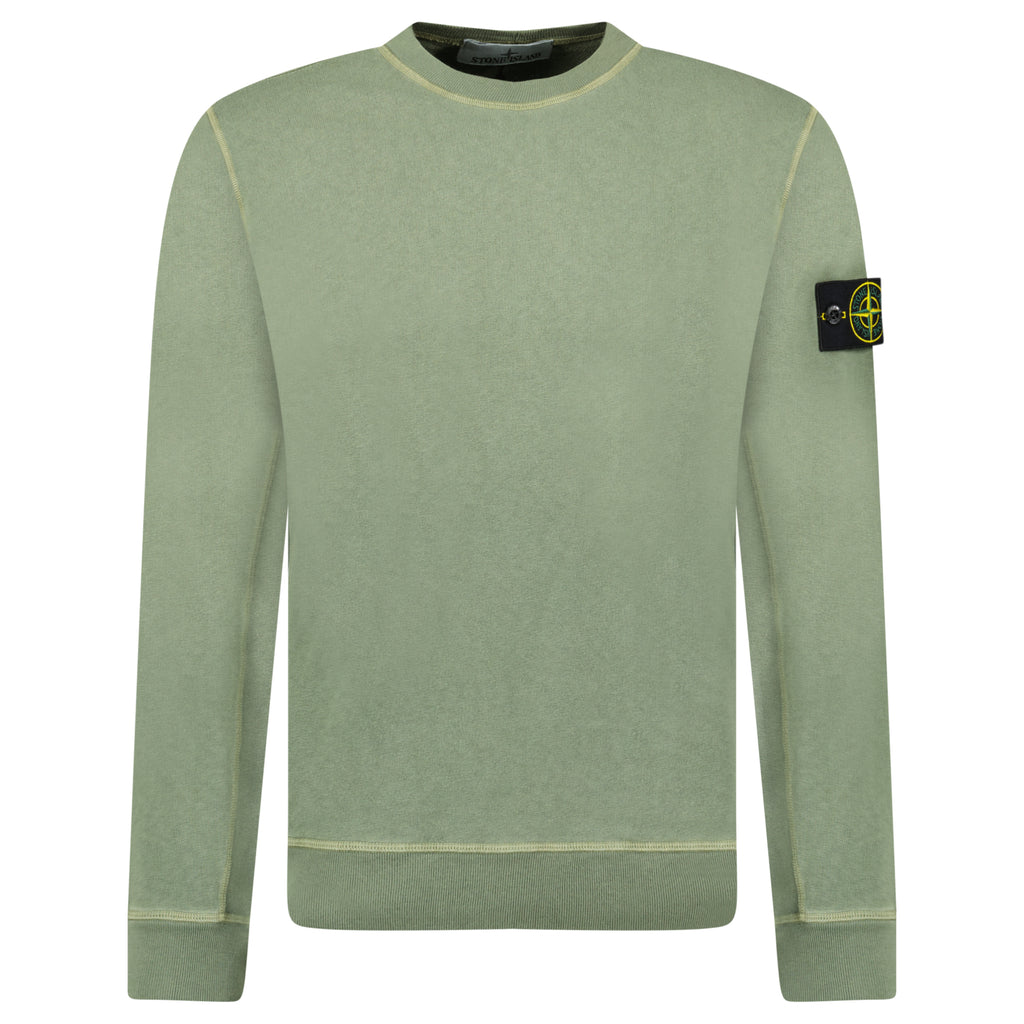 Stone Island Malfie 'Old Effect' Sweatshirt Musk Green - chancefashionco