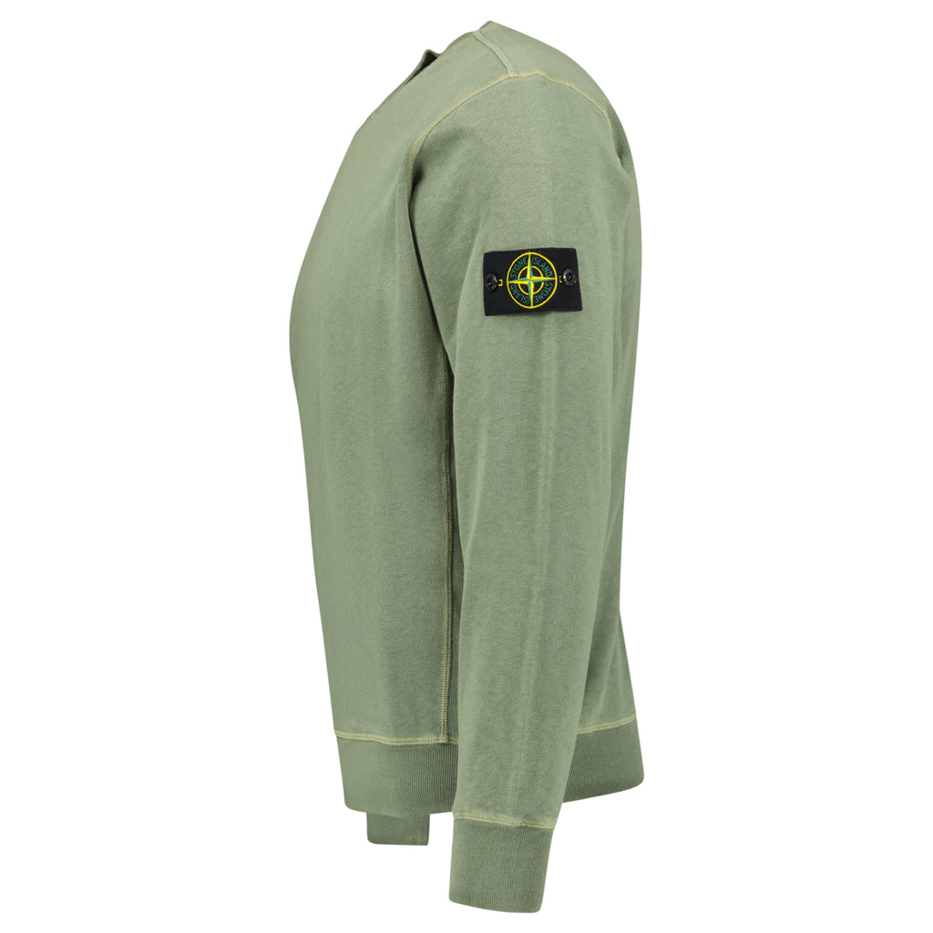 Stone Island Malfie 'Old Effect' Sweatshirt Musk Green - chancefashionco