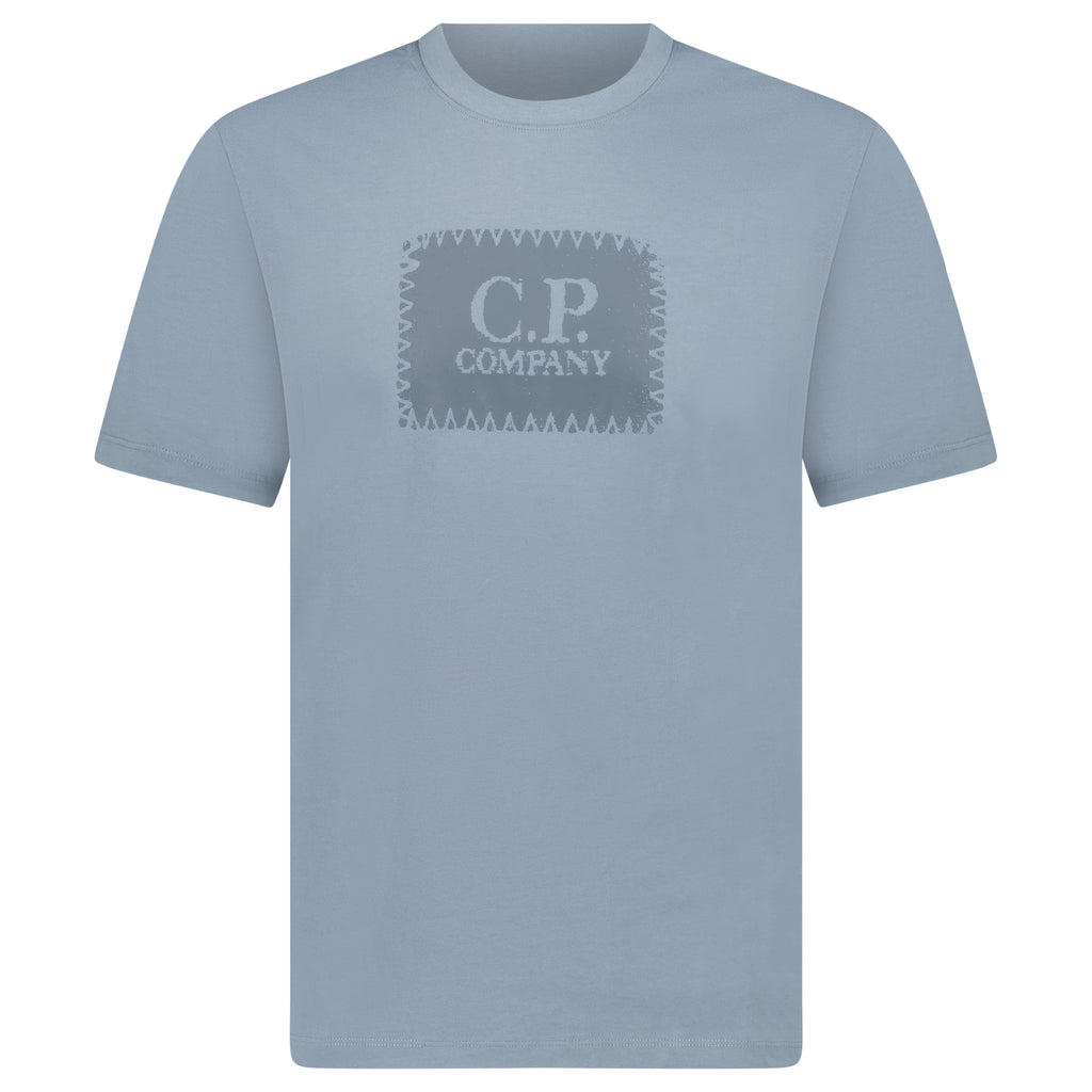 CP Company Stitch Print T-Shirt Blue - chancefashionco