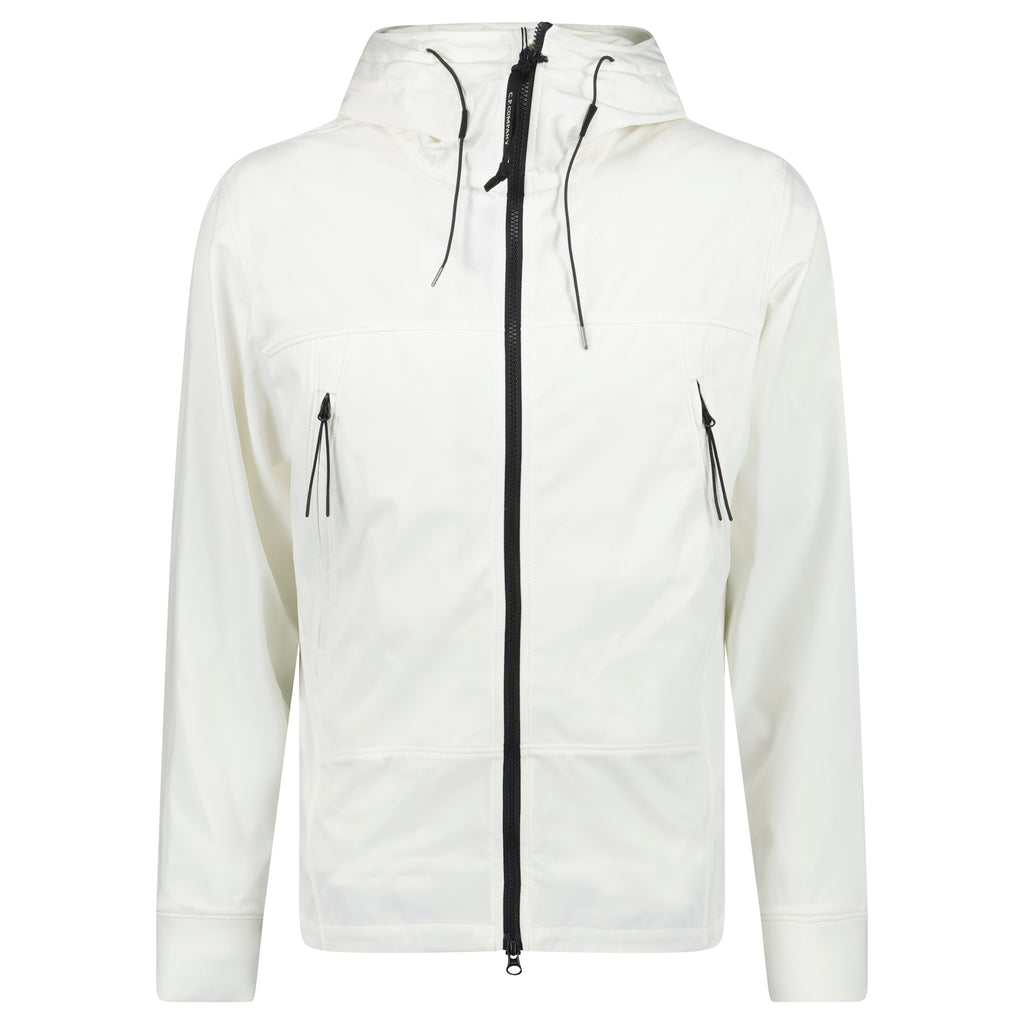 CP Company Soft Shell Goggle Jacket White - chancefashionco