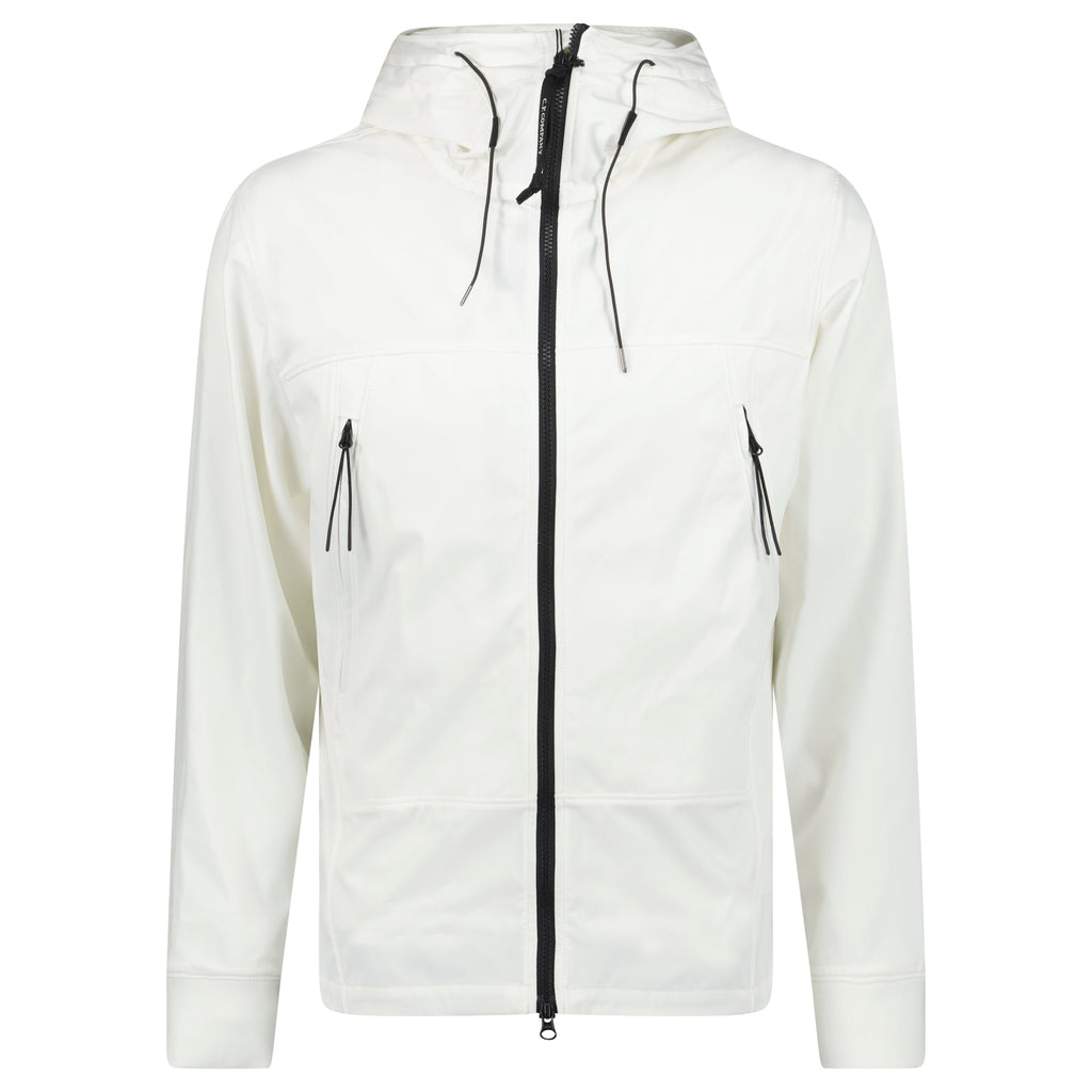 CP Company Soft Shell Goggle Jacket White - chancefashionco