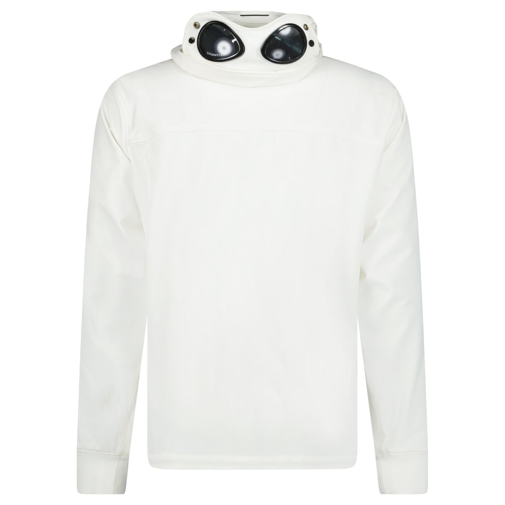 CP Company Soft Shell Goggle Jacket White - chancefashionco