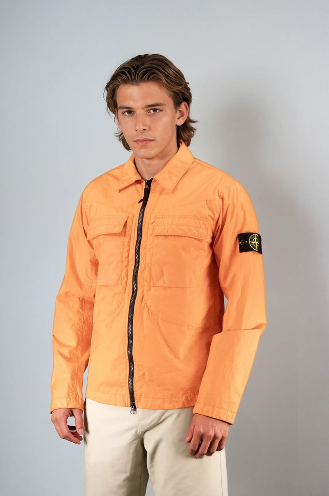 Stone Island Nylon Overshirt Coral - chancefashionco