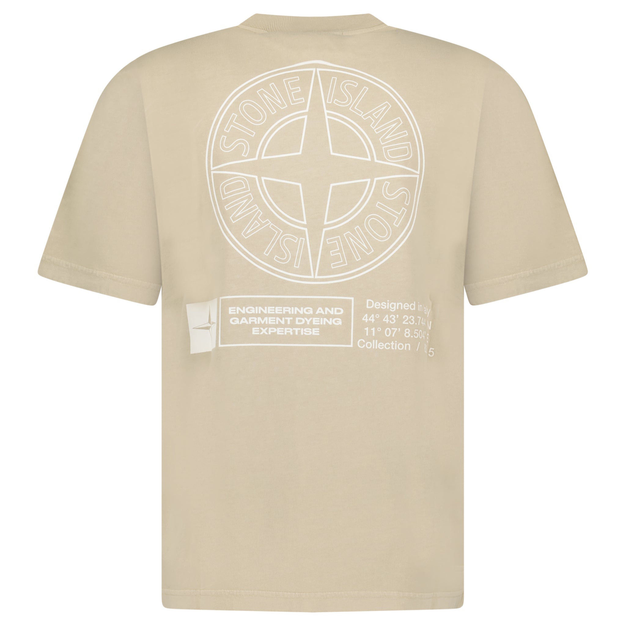 Stone Island Combed Industrial Print T-Shirt Beige