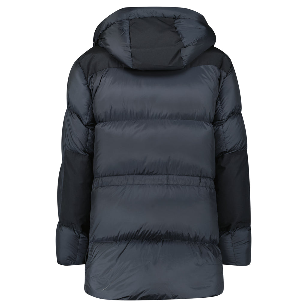 Burberry 'Lindford' Check Down Puffer Jacket Charcoal Grey - chancefashionco