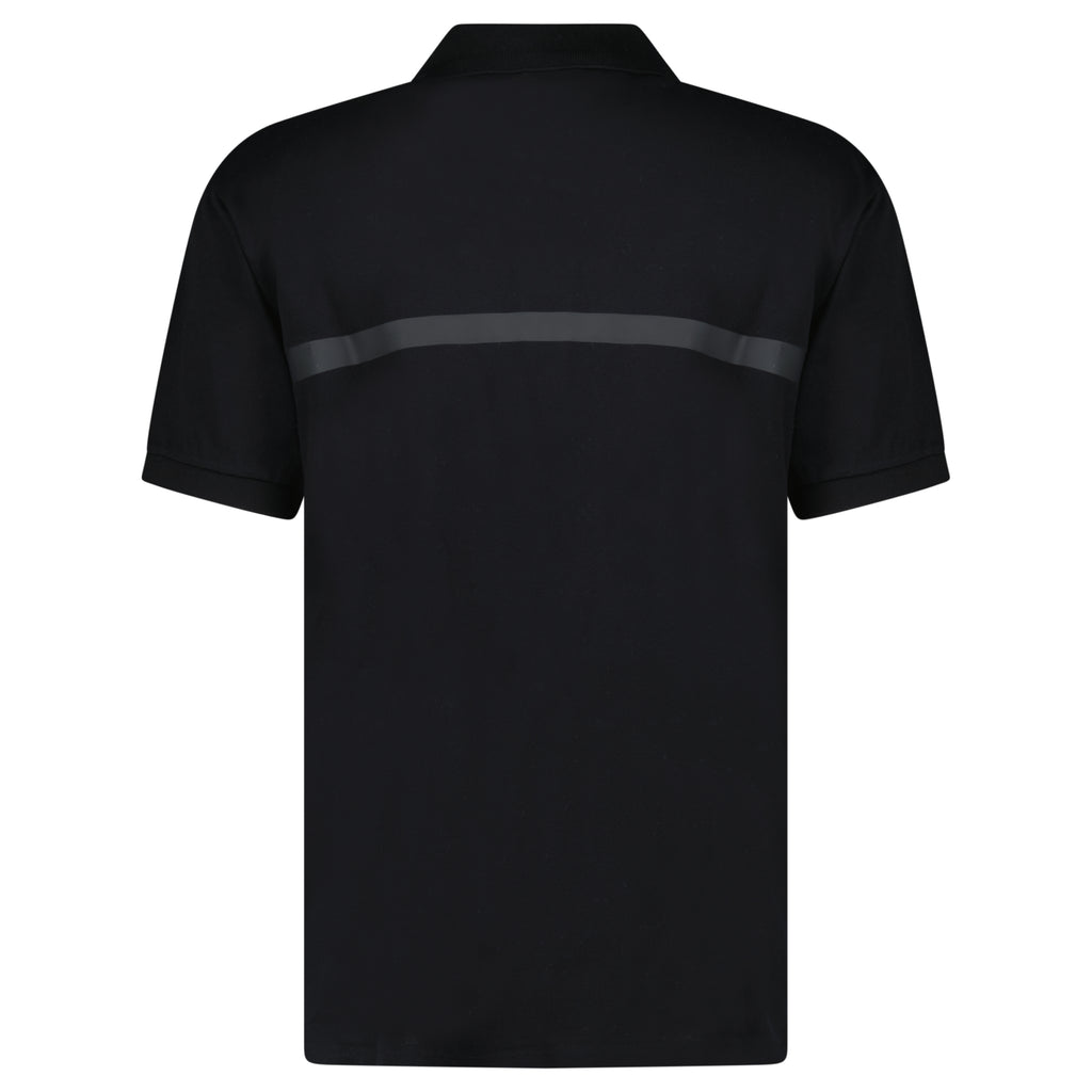 Prada Logo Applique Polo Black - chancefashionco