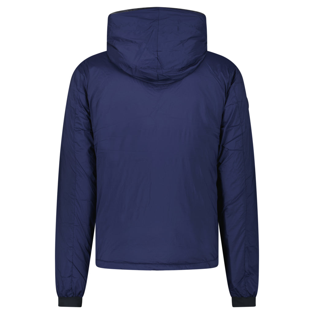 Canada Goose Lodge Hooded Down Jacket Navy - chancefashionco