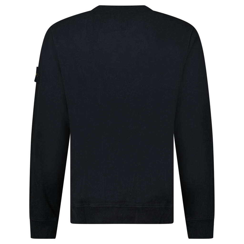 Stone Island Brushed Organic Cotton Sweatshirt Black - chancefashionco