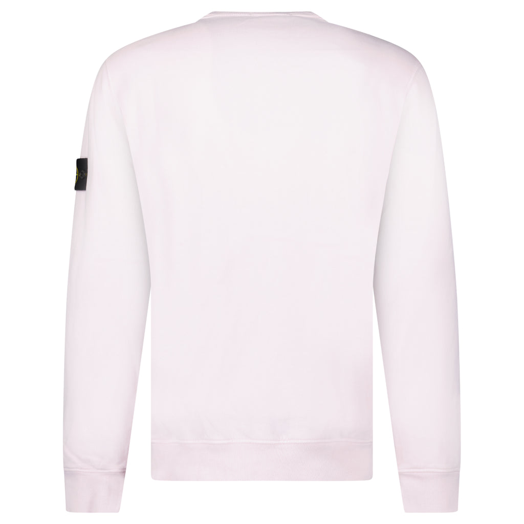 Stone Island Brushed Organic Cotton Sweatshirt Pink - chancefashionco