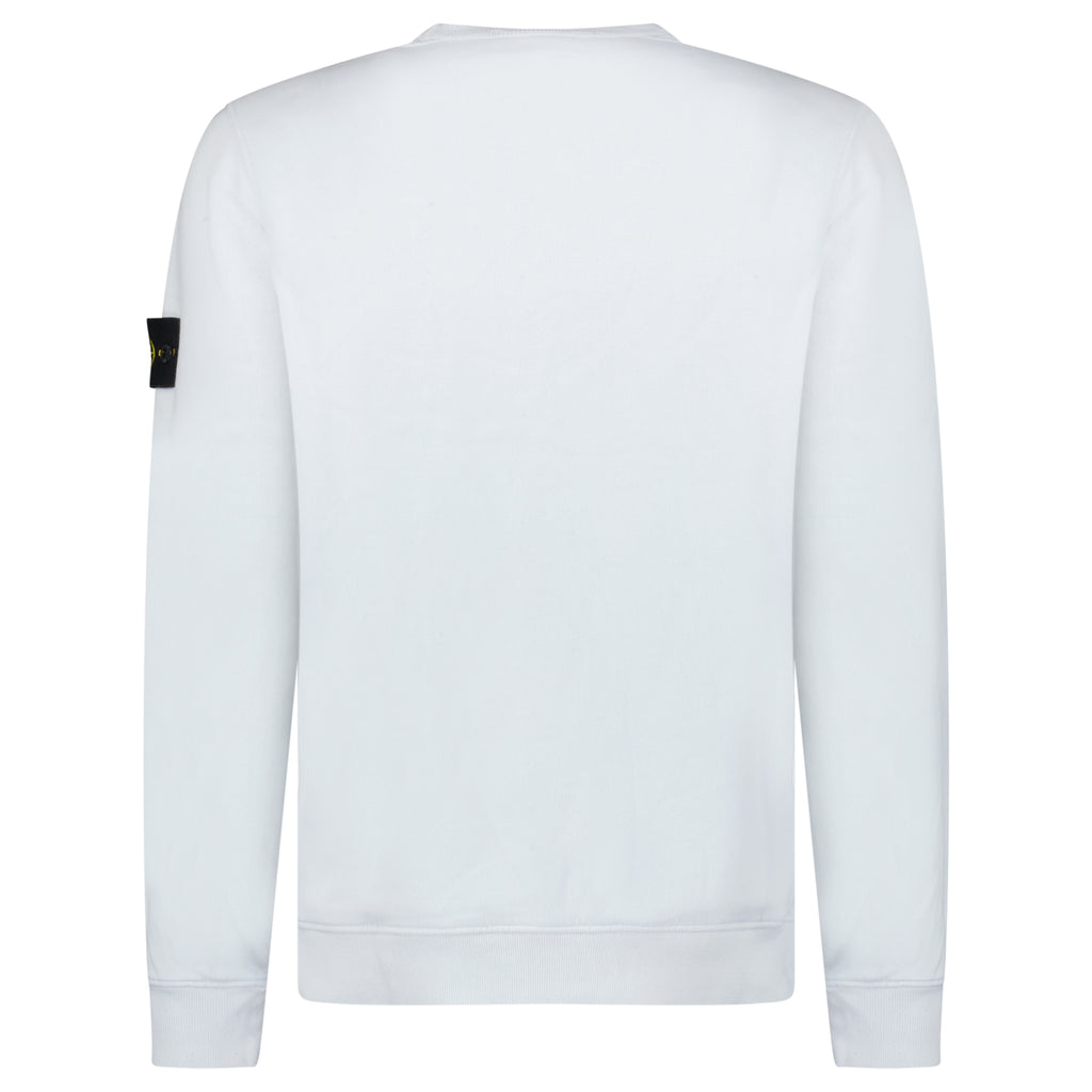 Stone Island Brushed Organic Cotton Sweatshirt Sky Blue - chancefashionco