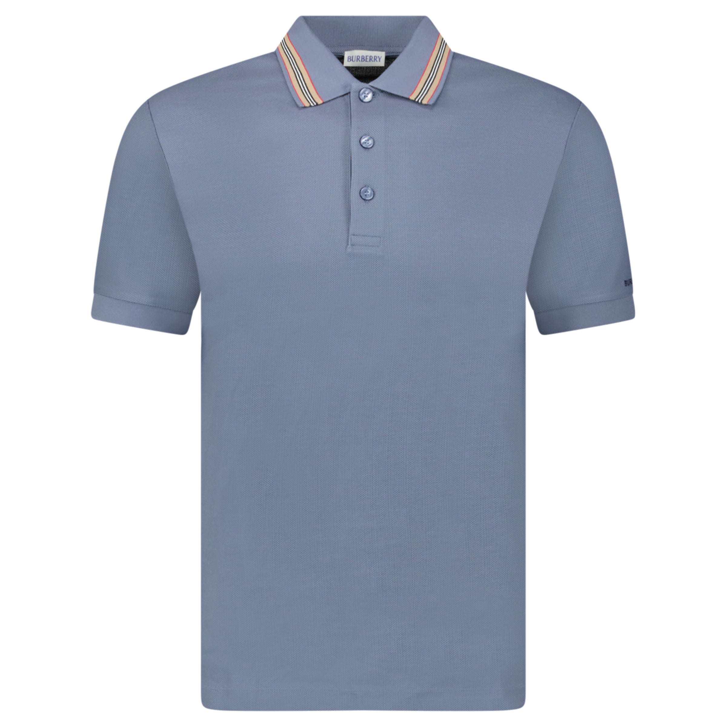 Color variation of Burberry ‘Hartford’ Striped Check Polo Blue