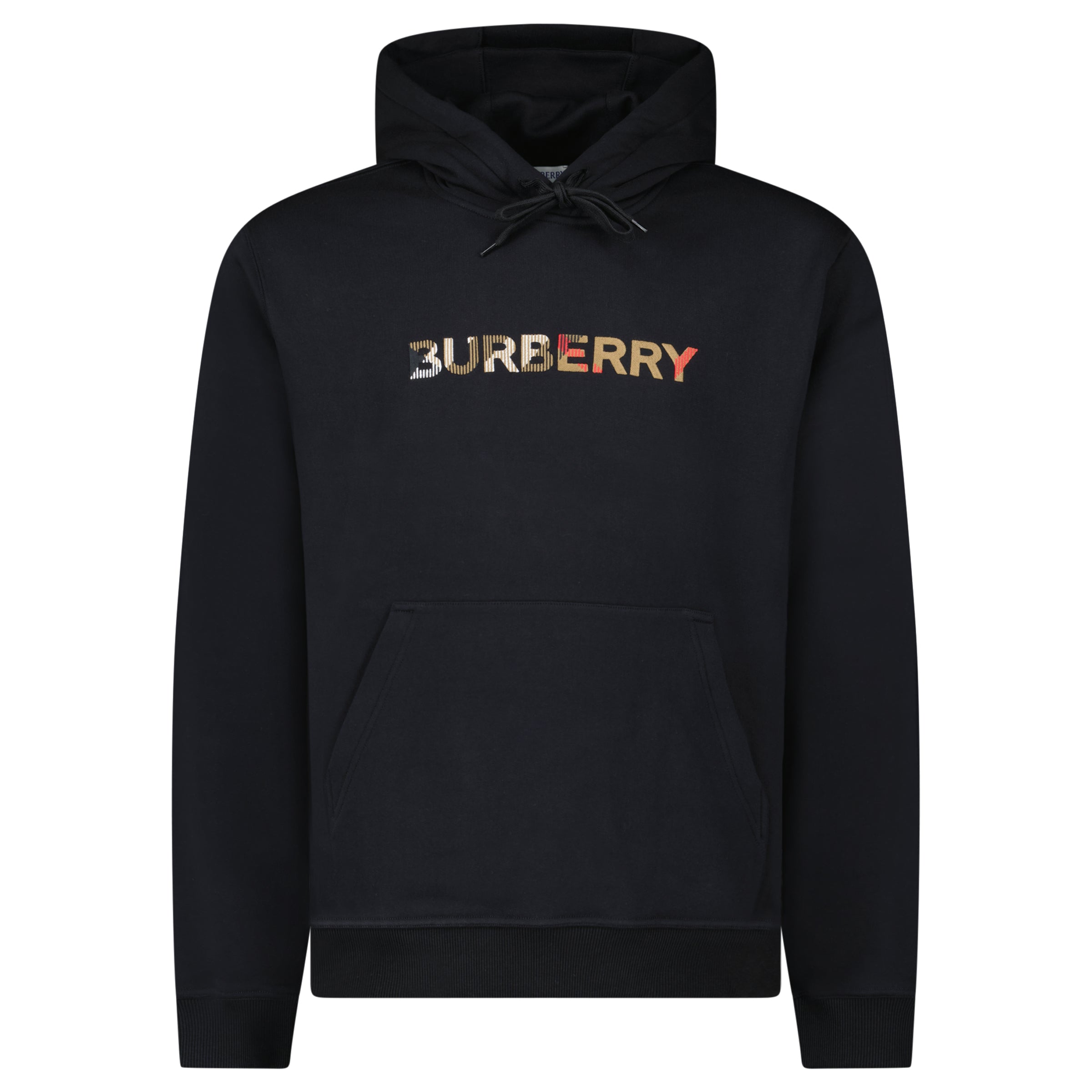 Color variation of Burberry Logo Embroidered Hoodie Black