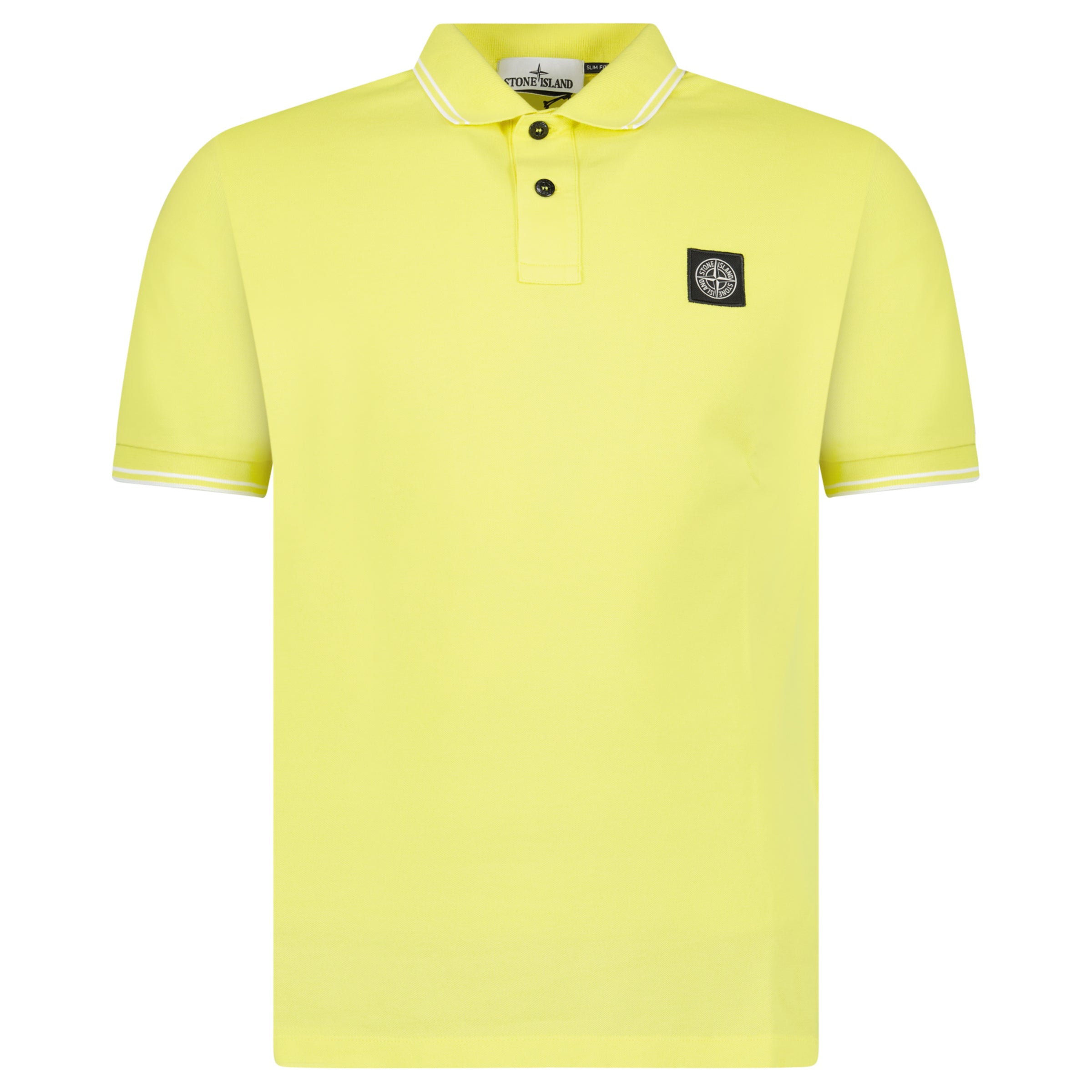 Color variation of Stone Island Compass Logo Polo Lemon