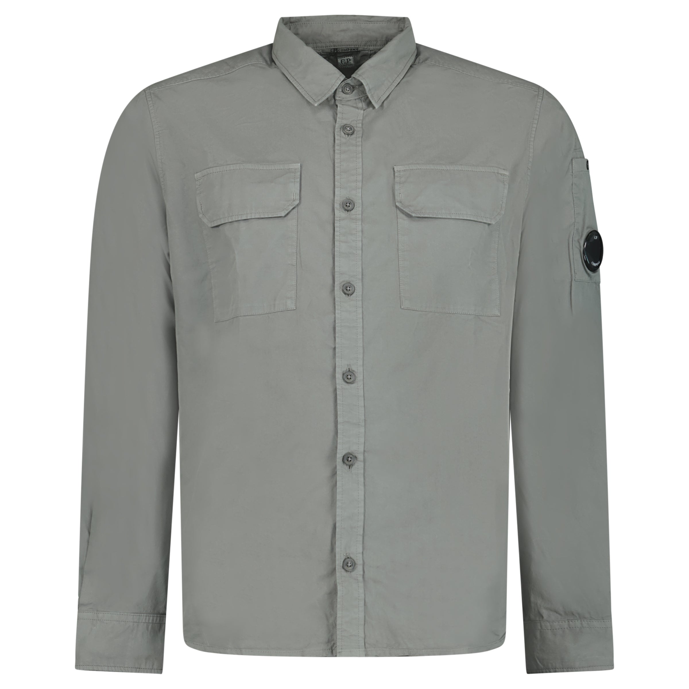 Color variation of CP Company Arm Lens Grey Overshirt
