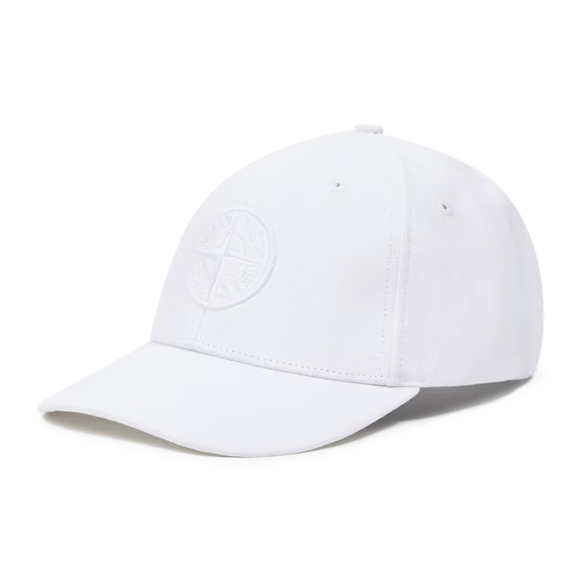 Color variation of Stone Island Logo Cotton Hat White