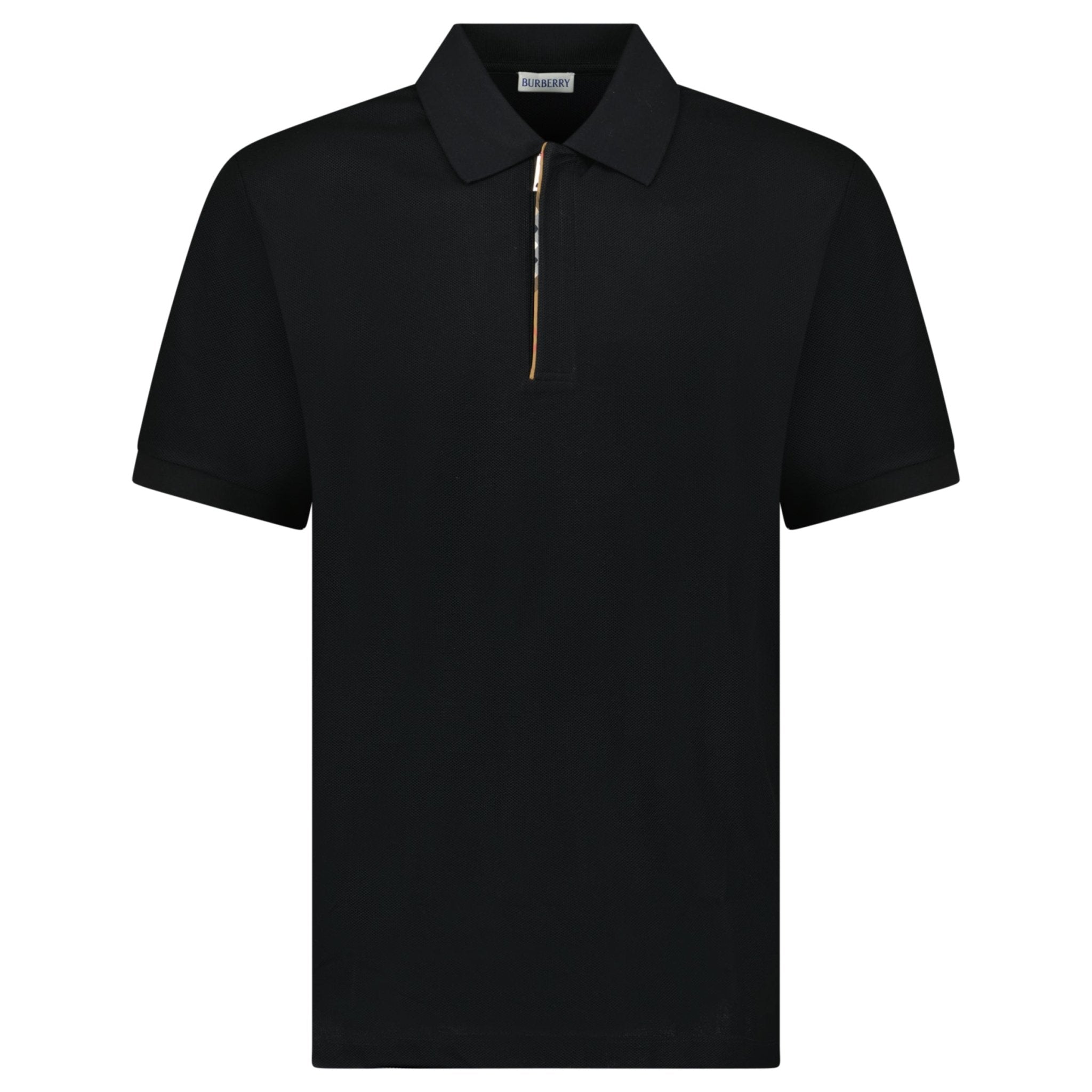 Color variation of Burberry ‘Hartford’ Zip Check Polo Black