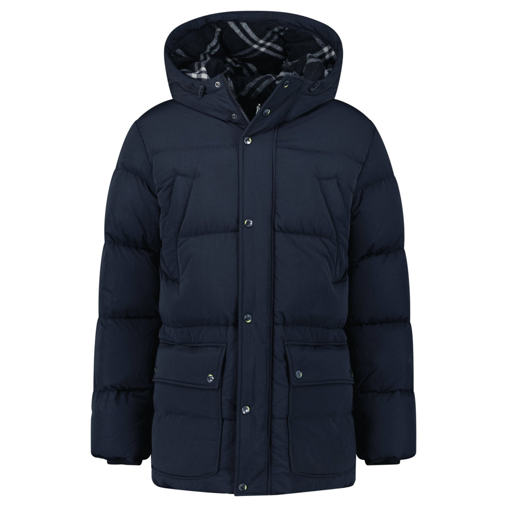 Burberry Technical Nylon Puffer Coat Navy - chancefashionco