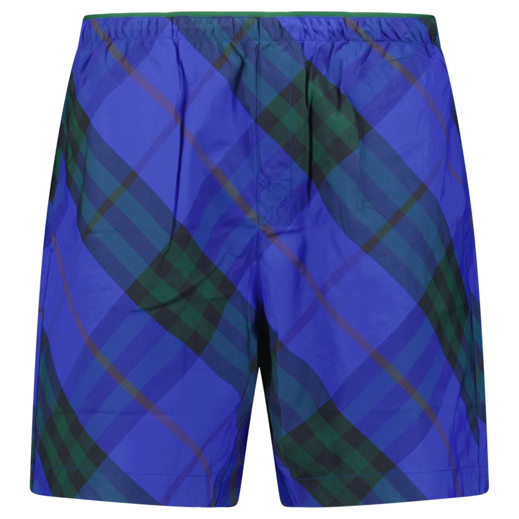 Burberry Check Swim Shorts Blue - chancefashionco