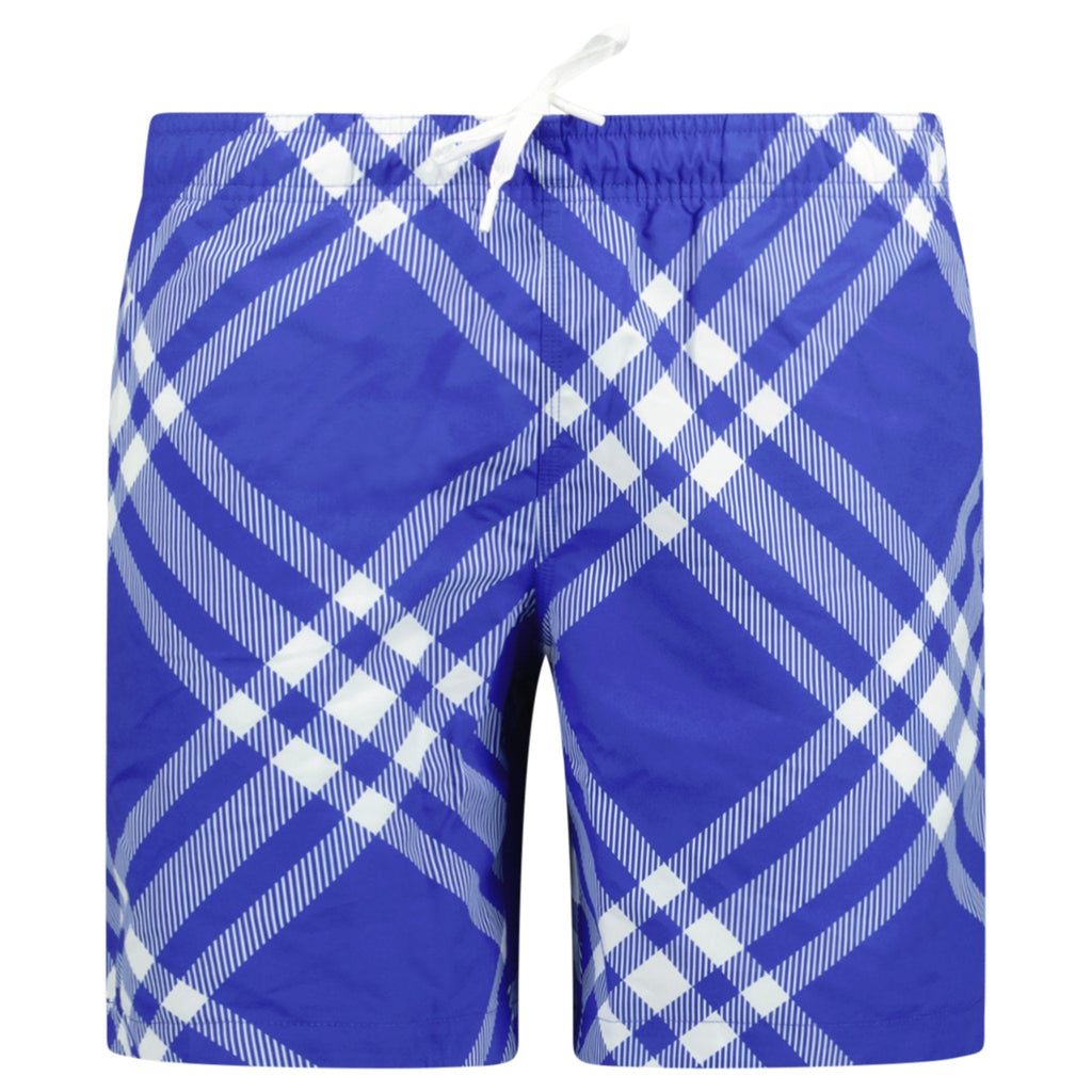 Burberry Check Swim Shorts Blue - chancefashionco