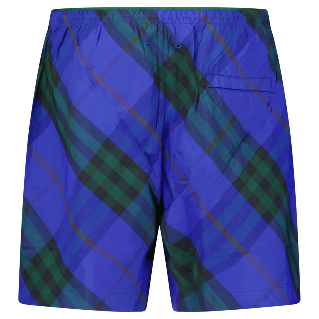 Burberry Check Swim Shorts Blue - chancefashionco