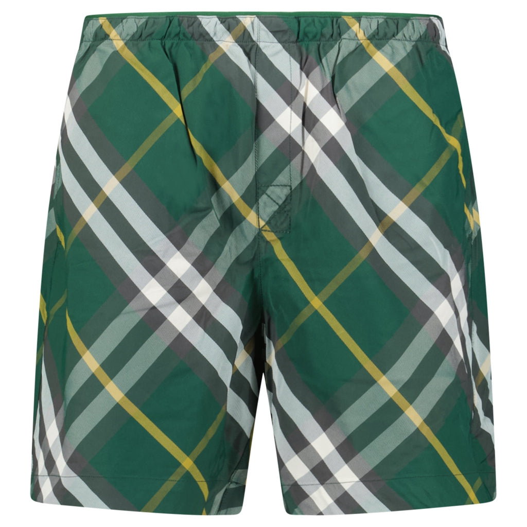 Burberry Check Swim Shorts Ivy Green - chancefashionco
