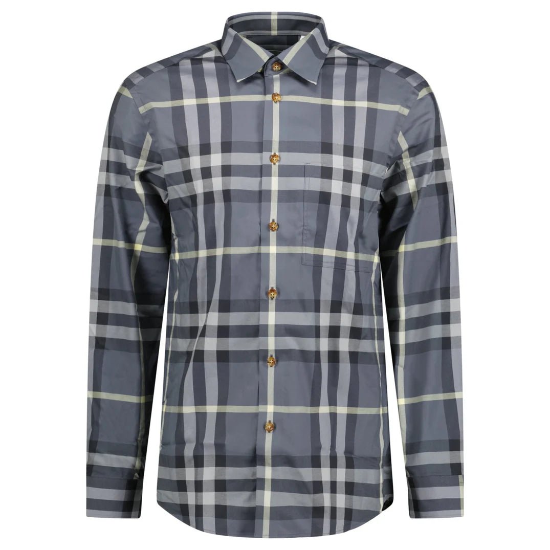 Burberry grey shirt sales