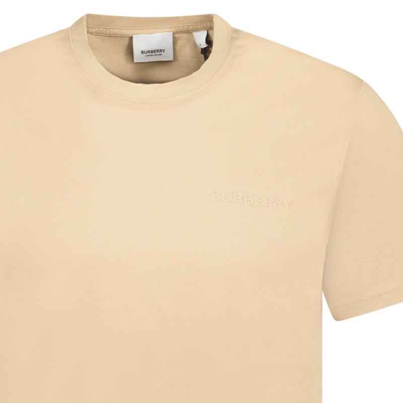 Burberry Crew Neck Logo T-Shirt Beige - chancefashionco