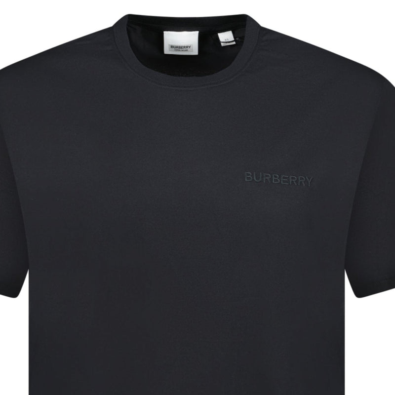 Burberry Crew Neck Logo T-Shirt Black - chancefashionco