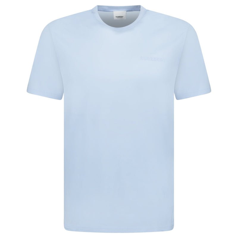 Burberry Crew Neck Logo T-Shirt Light Blue - chancefashionco