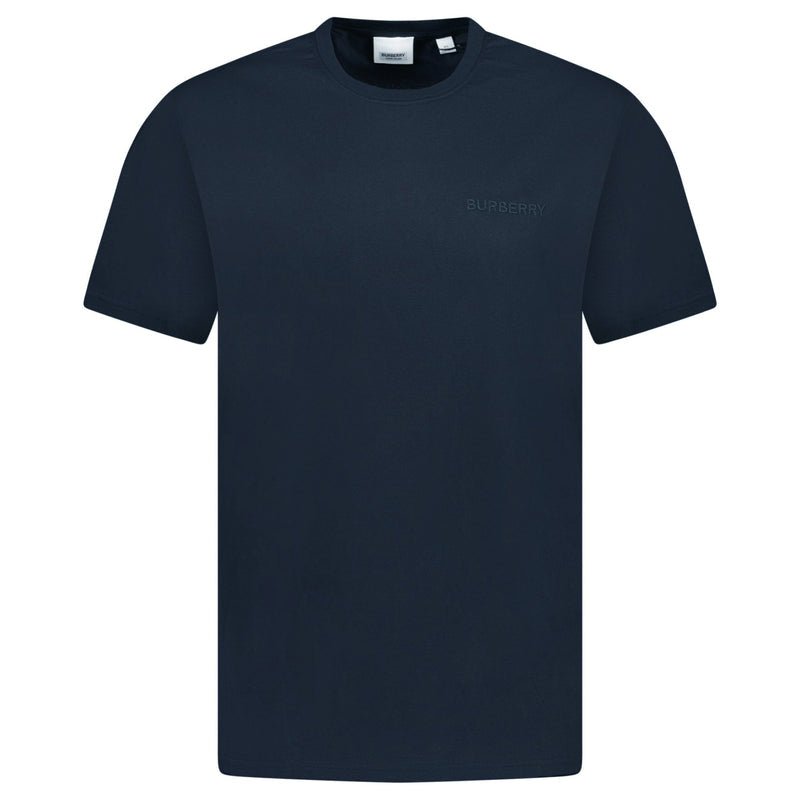 Burberry Crew Neck Logo T-Shirt Navy - chancefashionco