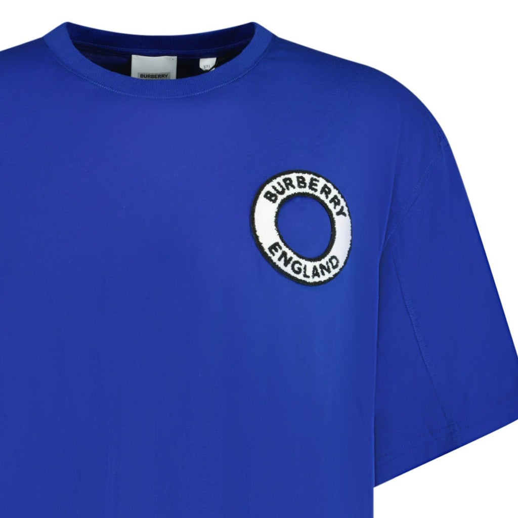 Burberry 'Dundalk' Logo Print T-Shirt Blue - chancefashionco