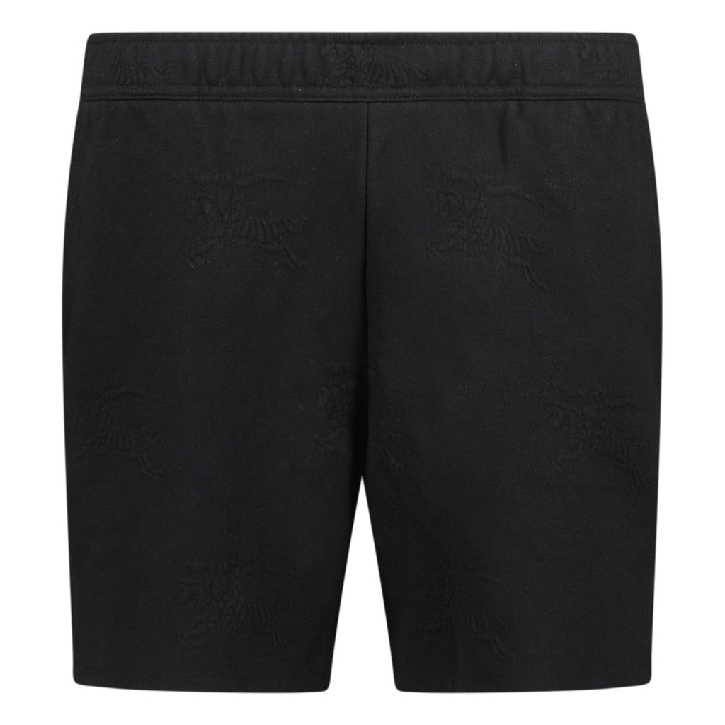 Burberry EKD Jacquard Cotton Shorts Black - chancefashionco