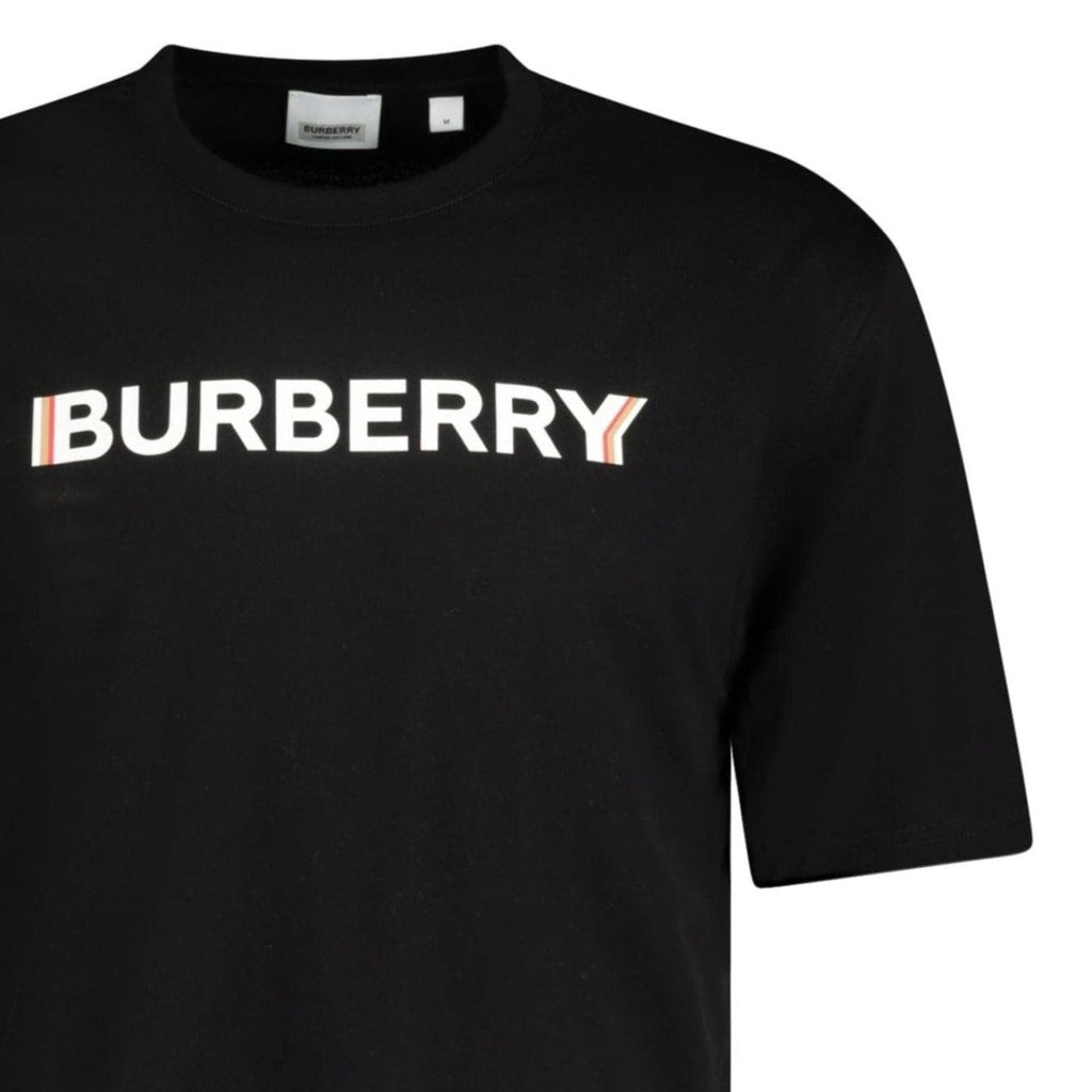 Burberry 'Ellison' Logo Print T-Shirt Black - chancefashionco