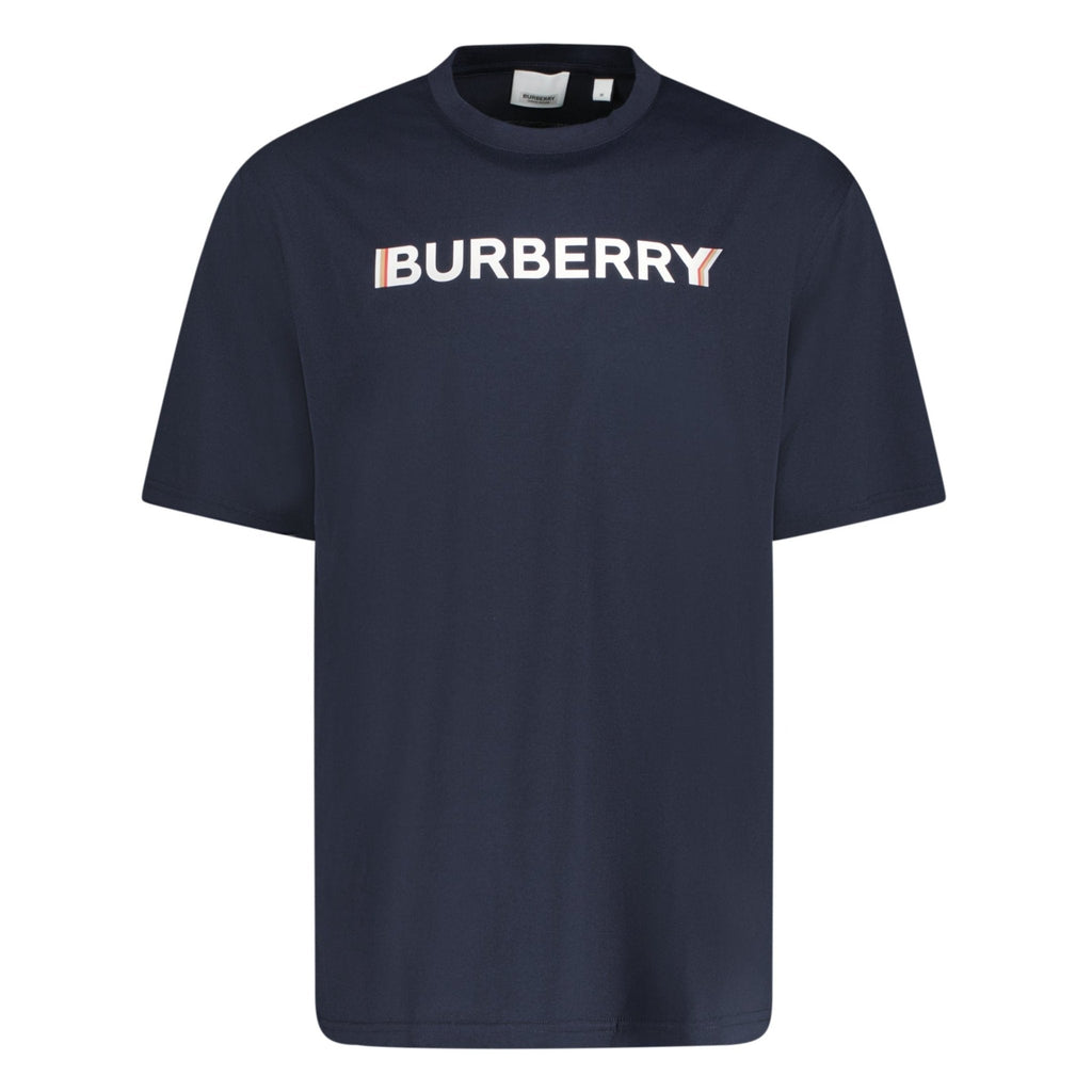 Burberry 'Ellison' Logo Print T-Shirt Navy - chancefashionco