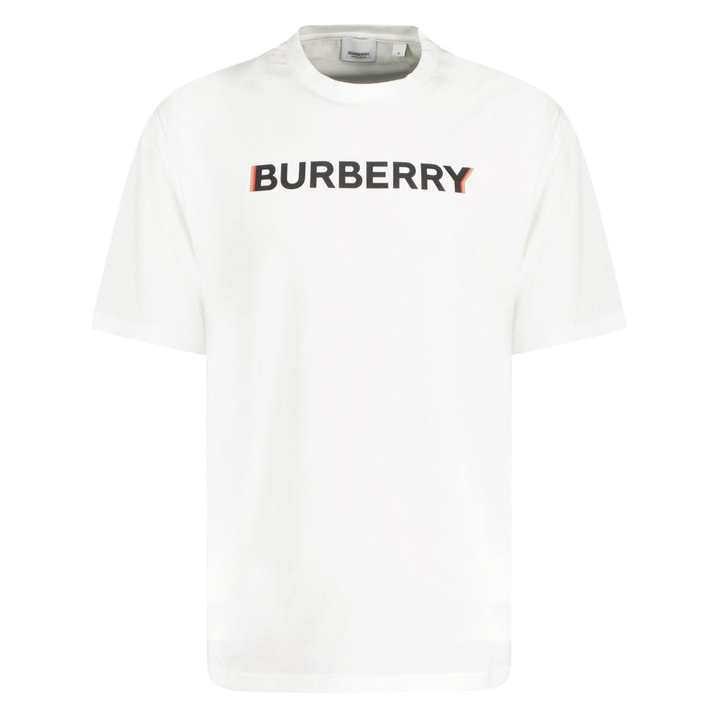Burberry 'Ellison' Logo Print T-Shirt White - chancefashionco