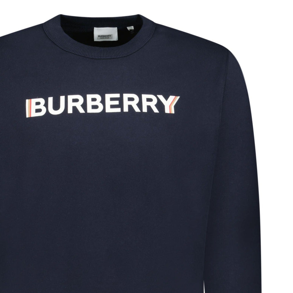 Burberry 'Fawson' Logo Print Sweatshirt Navy - chancefashionco