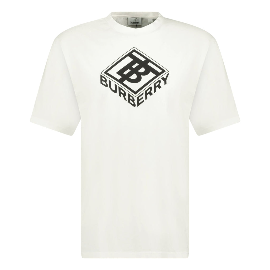 Burberry Graphic Logo Print T-Shirt White - chancefashionco