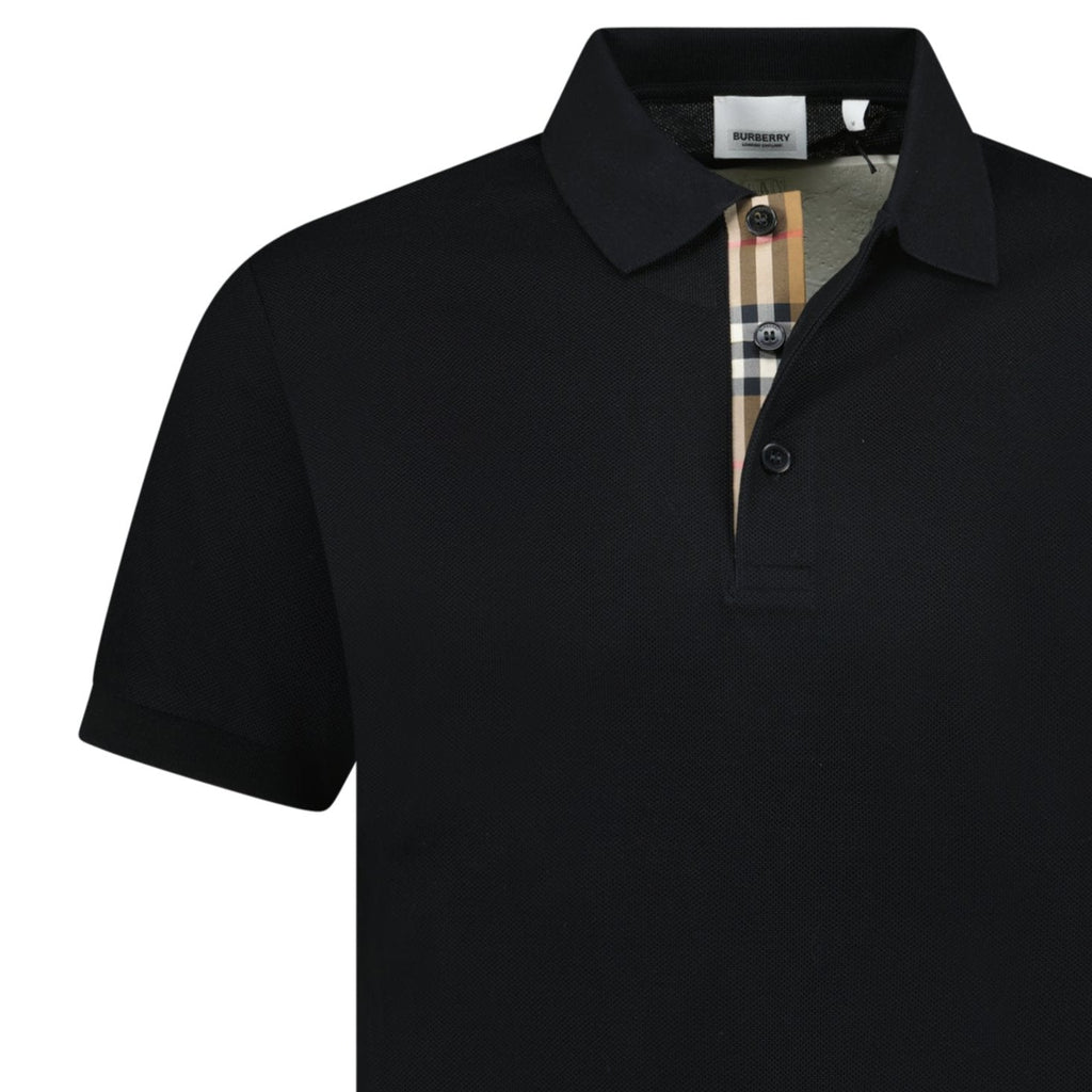 Burberry 'Hartford' Check Polo Black - chancefashionco