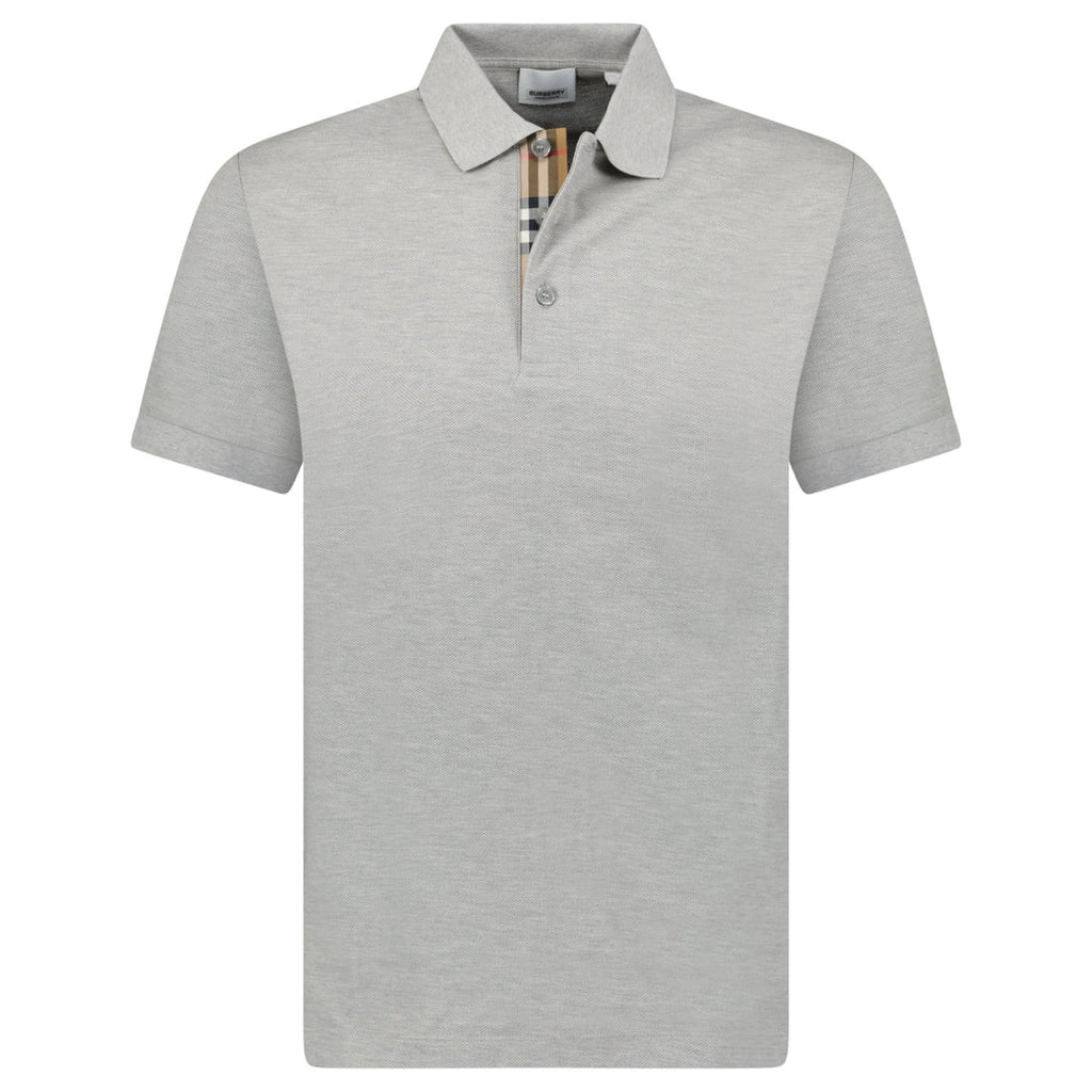 Burberry 'Hartford' Check Polo Grey - chancefashionco