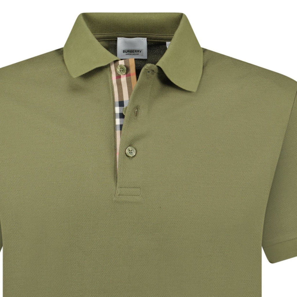 Burberry 'Hartford' Check Polo Khaki - chancefashionco