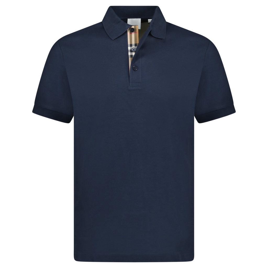 Burberry 'Hartford' Check Polo Navy - chancefashionco