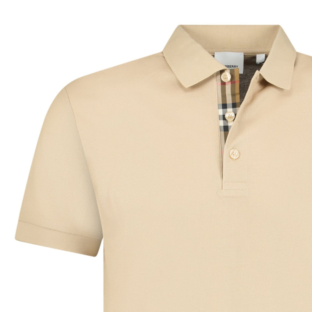 Burberry 'Hartford' Check Polo Soft Fawn - chancefashionco