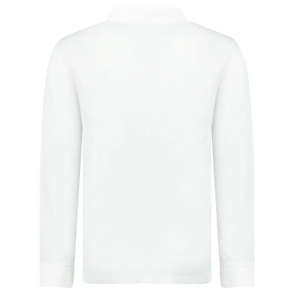 Burberry 'Hartford' Long Sleeve Check Polo White - chancefashionco