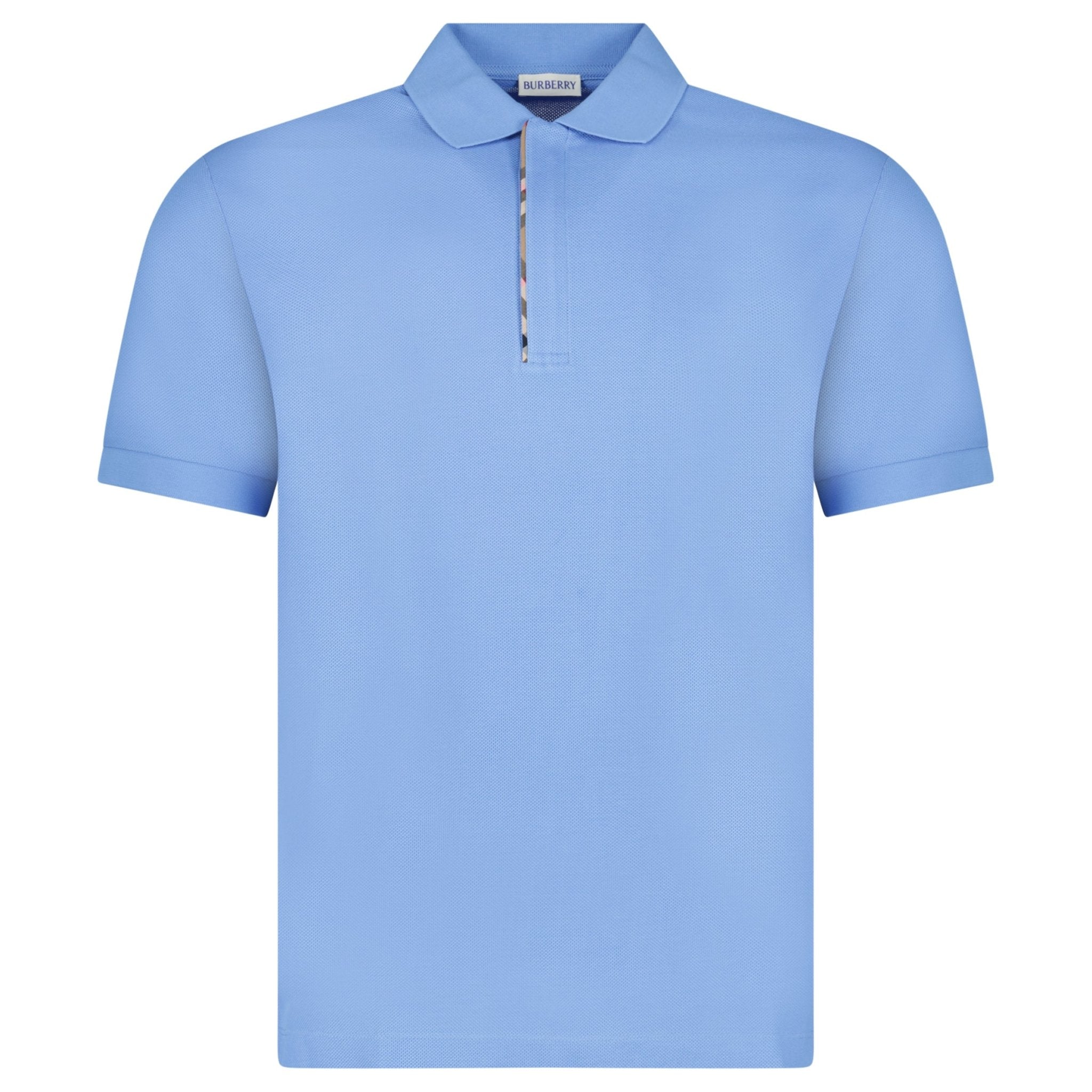 Color variation of Burberry ‘Hartford’ Zip Check Polo Blue